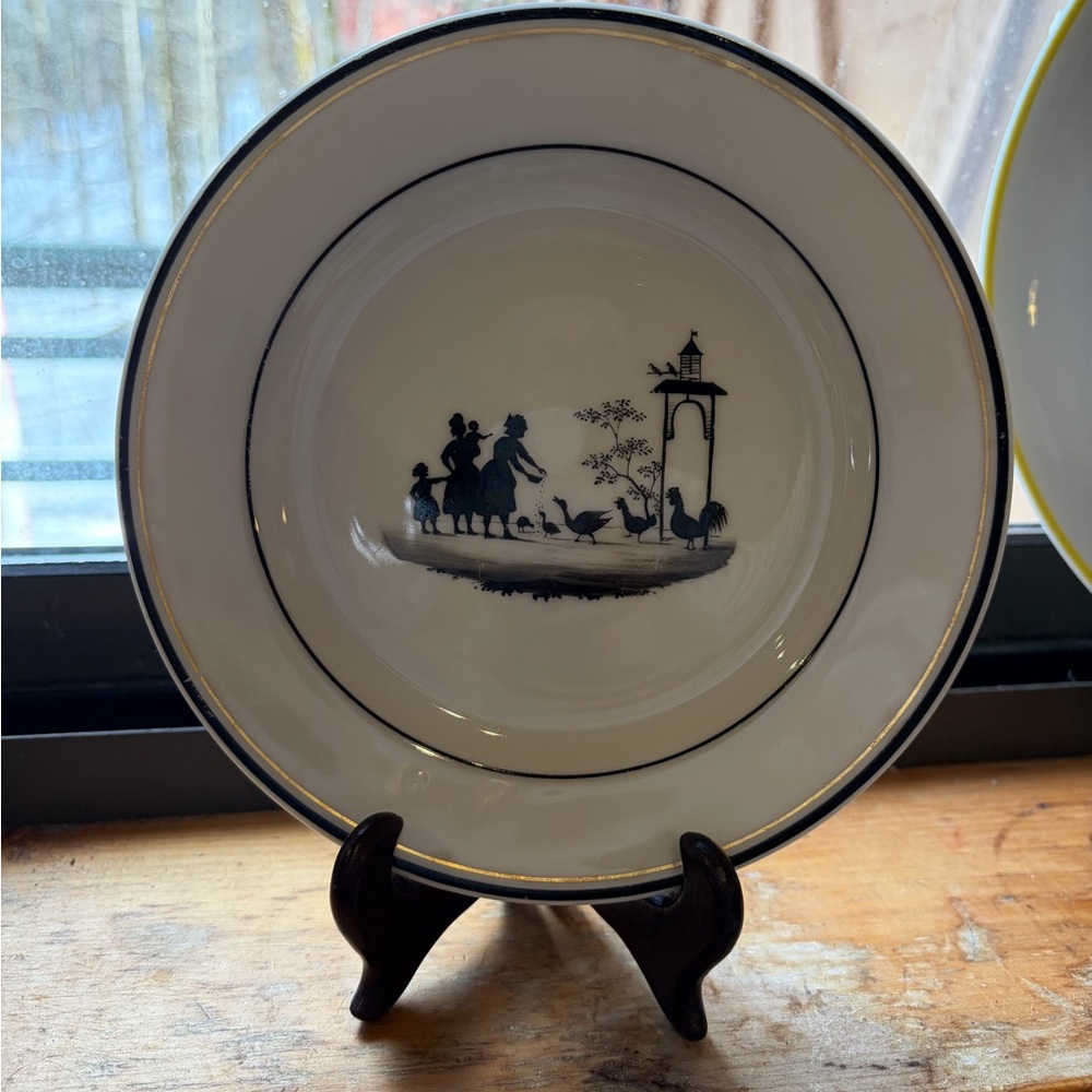 Gotha Antique Silhouette Plate Four Seasons Spring